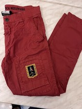 PANTALONI ANTI G PILOTA AERONAUTICA MILITARE TAGLIA 14 ANNI COLORE ROSSO