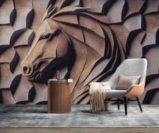 3D Elegante Cavallo N859 Carta