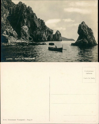 Cartoline capri barca remi - cartoline, a