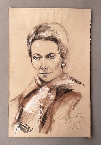 Ritratto donna disegno - di,