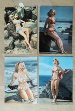 RISQUE VINTAGE EROTICA PIN UP BIKINI-CECAMI MILANO-LOTTO 4 CARTOLINE-D12-161