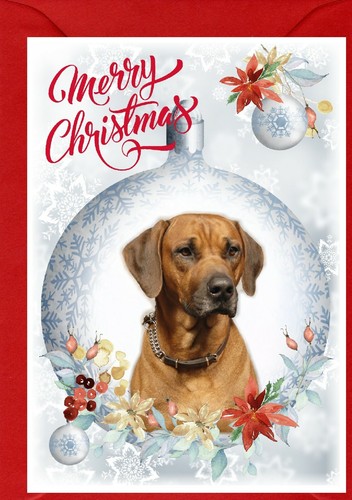 Biglietto natale rhodesian - biglietto,