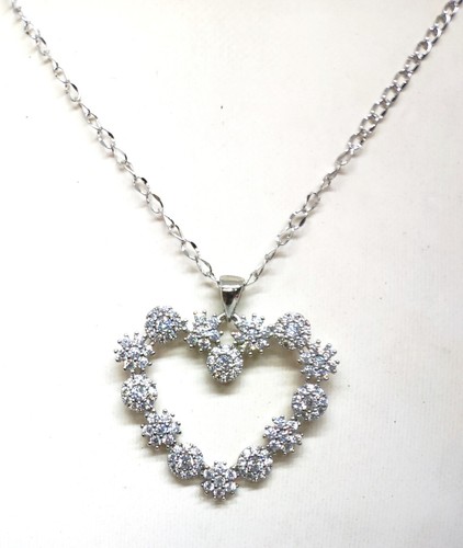 Collana cuore acciaio ciondolo - cuore,