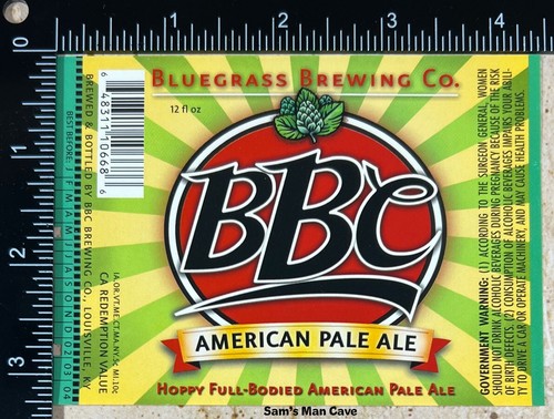 Etichetta birra bbc american - etichetta,
