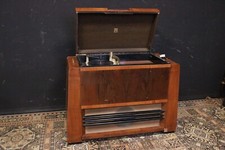 Bellissima radio giradischi / vintage / antica / legno / disco vinile / dischi