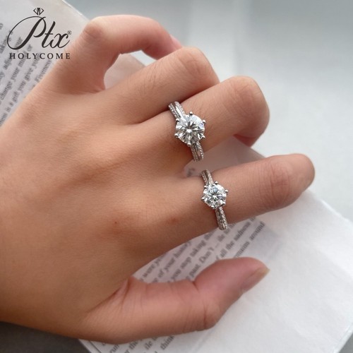 Anello argento moissanite - anello,