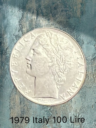 1979 italy 100 lire coin - italy,