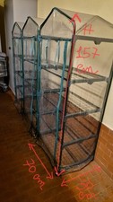 3 Serre da giardino/balcone 4 Ripiani Prezzo Per 3 Serre. A richiesta Vend Sing 