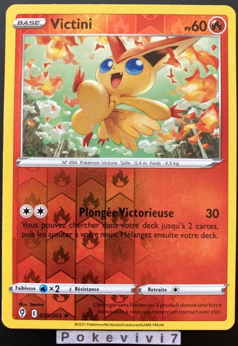 Carte pokemon victini - carte,