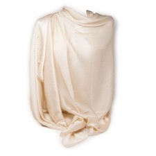 Stola beige misto seta