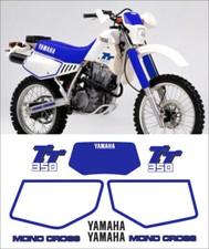 KIT Adesivi Yamaha TT 350 Livrea BLU stickers decals tt350 cross enduro