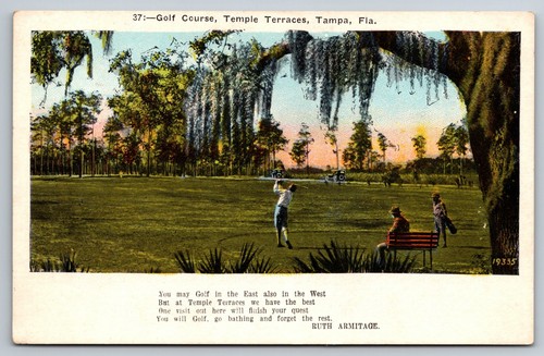 Cartolina antica tampa golf - cartolina,