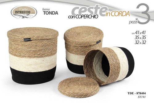 Set ceste con coperchio - 3,
