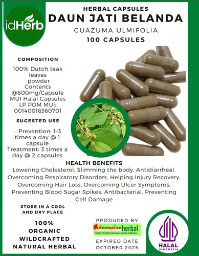 Idherb capsule daun - capsule, jati