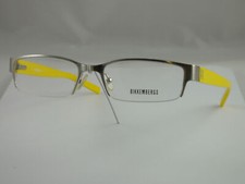 OCCHIALI DA VISTA BIKKEMBERGS BK 016 01 ARGENTO E GIALLO NUOVI UOMO DONNA