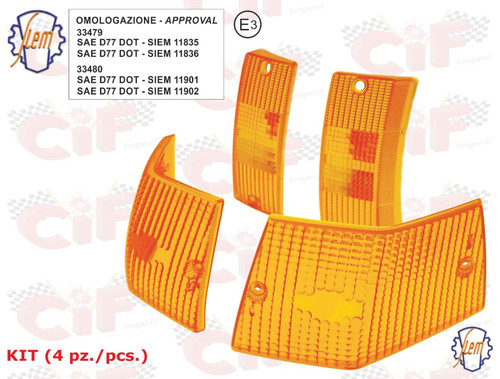 Kit plastiche frecce siem - kit, 4
