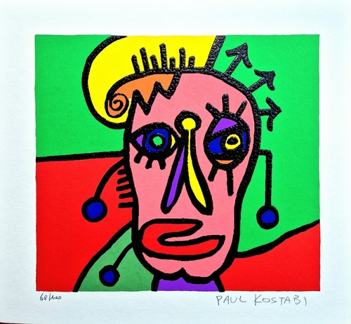 Paul kostabi serigrafia - kostabi,