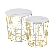 HOMCOM Set 2 Tavolini da