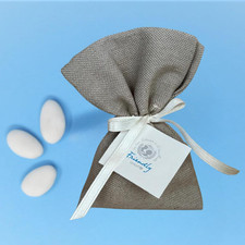 15 Sacchettini Porta Confetti UNICEF (Corda) Con Bigliettini E Nastri