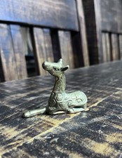 Vintage ottone seduto piccola
