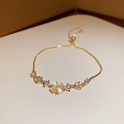 Bracciale fiori zirconi