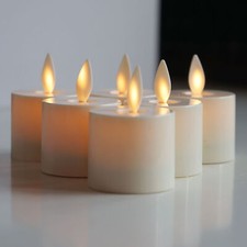 Per Luminara Candele Tealight Senza Fiamma in Movimento Luci da Tè Set di 6 Telecomando