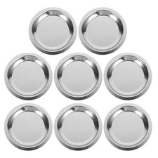  8 Pcs Sottobicchieri in Acciaio Inox Da Tavolino Tavolo Per Bevande
