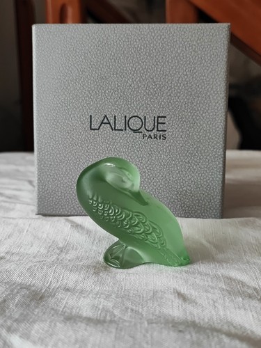 Lalique anatra verde cristallo - verde,