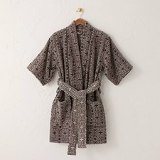 S/M Ethel Robe Black/White -