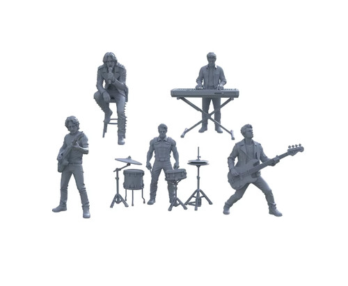 Rock band stampata - in, 3d