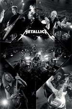 Metallica - B&W Montage Poster