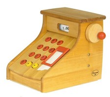 Registratore di cassa in legno