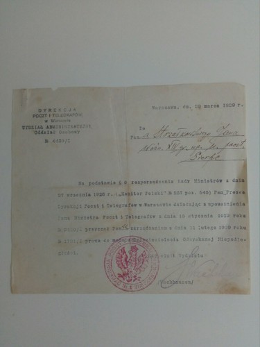 Polonia 1929 consegna medaglia - polonia,