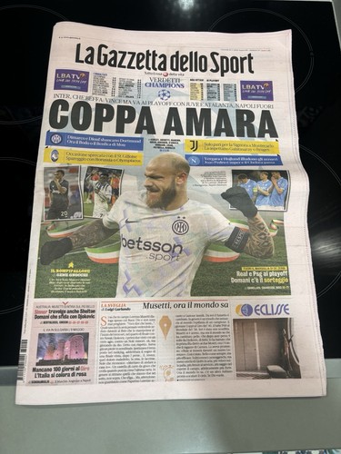 Giornale calcio gazzetta dello - giornale,