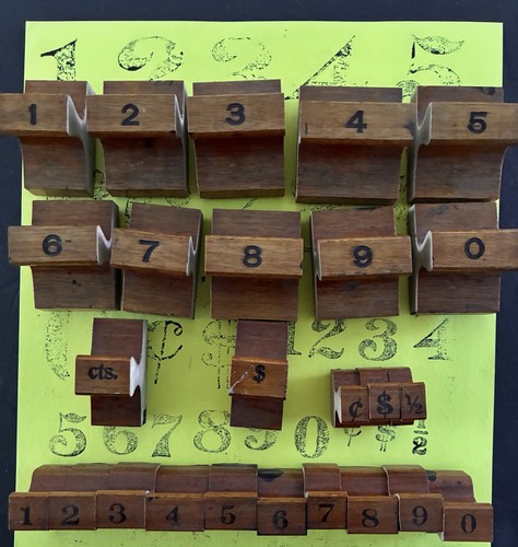 Francobolli gomma set numeri - gomma,