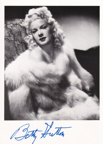 Betty hutton autografo - betty,