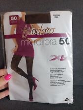 CALZE COLLANT FILODORO MICROFIBRA  50 DEN  Mis 5 XL COFFEE - nuove