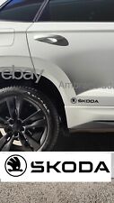 2 adesivi laterali skoda new