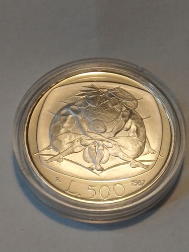 500 lire argento proof 1987 - lire,