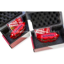 Coppia pinze monoblocco radiali forgiate rosse Brembo M4 100mm 120988599 120988598