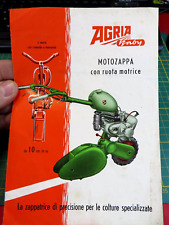 DEPLIANT - AGRIA BABY - MOTOZAPPA CON RUOTA MOTRICE -