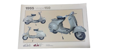 Poster plastificato vespa 150 - poster,