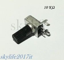Potenziometro 10K B103 lineare 6mm mono AUDIO volume monogiro Orizzontale 10Kohm