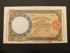 50 LIRE 30/04/1937 SPL LUPA