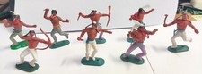 Lotto 8 Soldatini Indiani Swoppet Cloni Timpo Scala 1:32