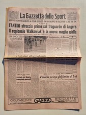 GAZZETTA DELLO SPORT 12 LUGLIO 1956 PARTENZA GIRO TRE MARI VESPISTICO AGRIGENTO