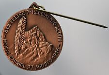 Medaglia 7 reggimento Battaglione alpino Feltre Monte cauriol 1916