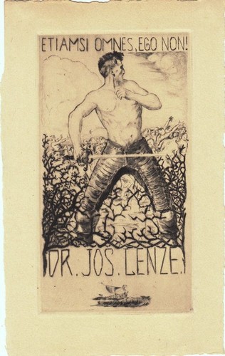 Exlibris bookplate incisione - exlibris,