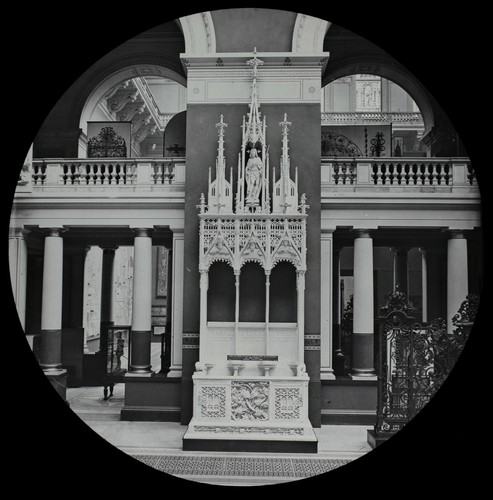 Magic lantern slide - lantern, kensington