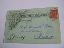 Milano - Carozzi Agostino - spedita f. p. 1899